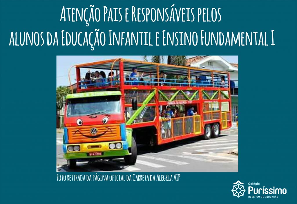 Atenção pais e responsáveis dos alunos da Educação Infantil e Ensino  Fundamental I – Colégio Puríssimo Coração de Maria