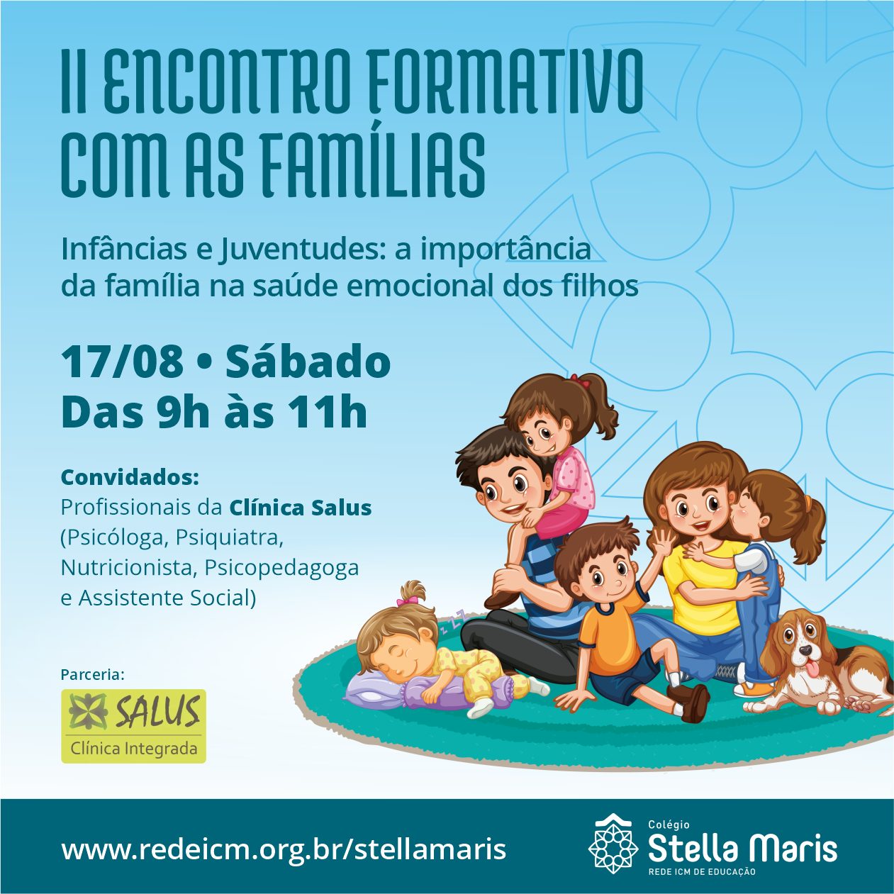 Convite: II Encontro Formativo com as Famílias